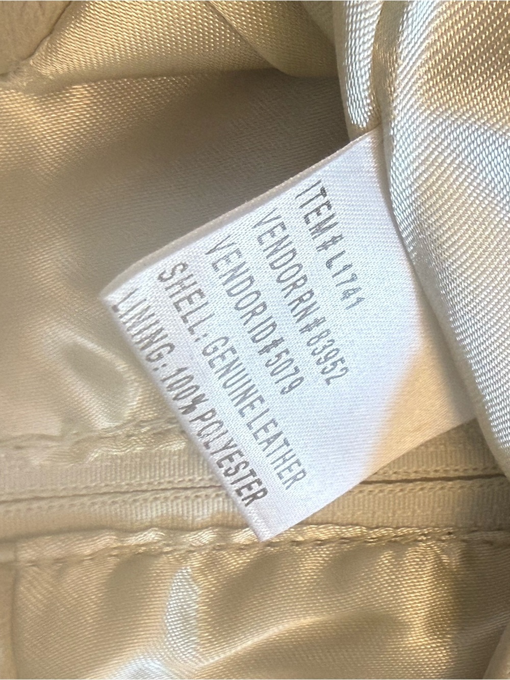 bagatelle Cream Leather Skirt - Picture 5 of 8